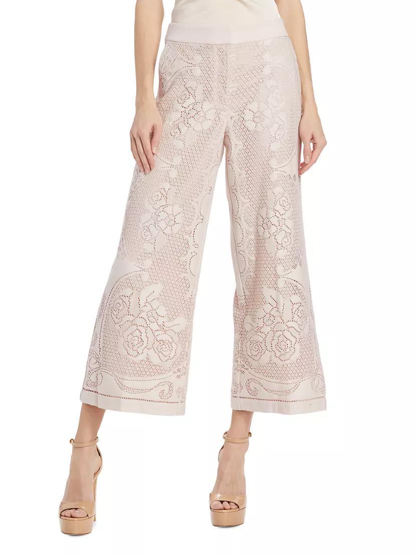 Anisa Summer Lace Wide-Leg Pants Product Image