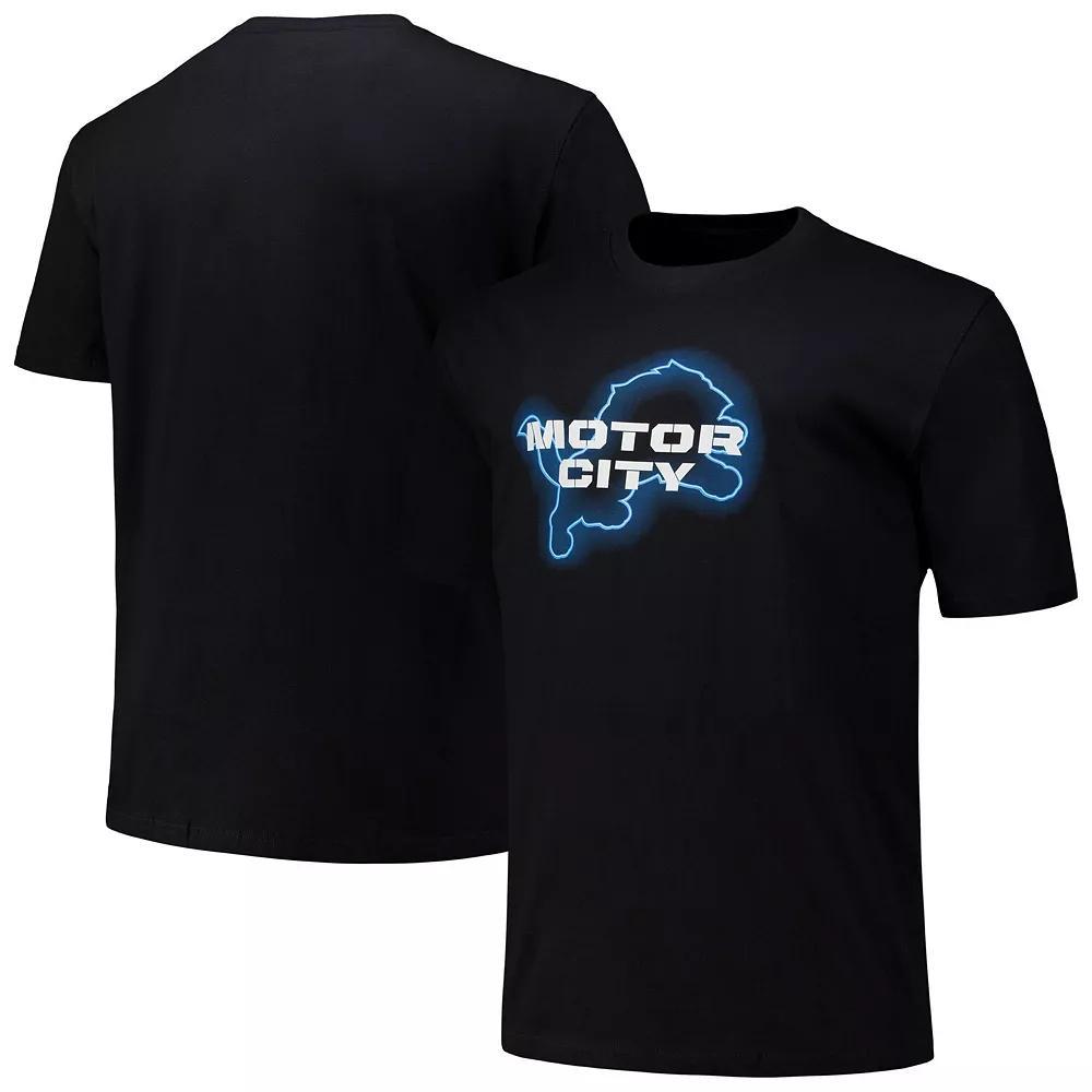 Men's Fanatics Black Detroit Lions Motor City T-Shirt, Size: 4XLT Product Image