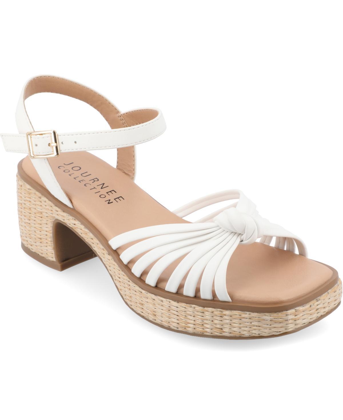 Journee Hally Women's Tru Comfort Foam™ Sandals, Size: 8.5, Off White Product Image