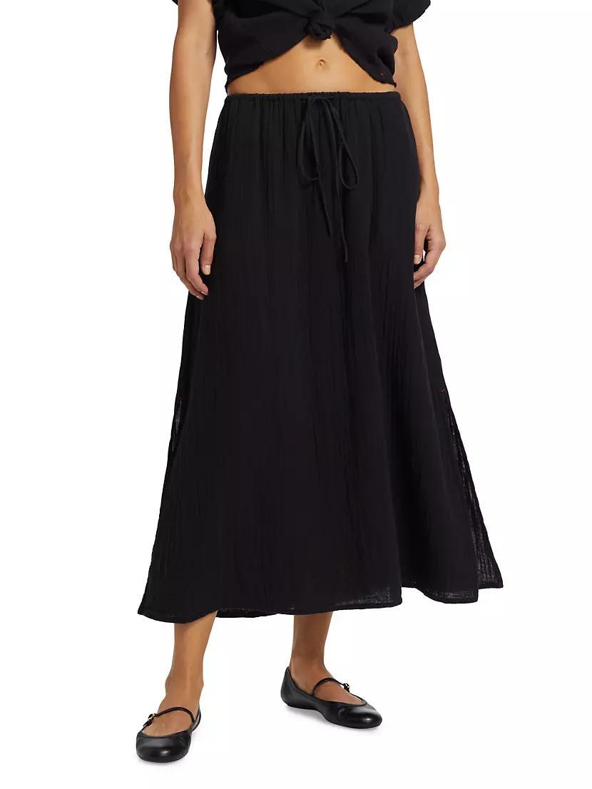 Womens Avryll Cotton Gauze Maxi Skirt Product Image