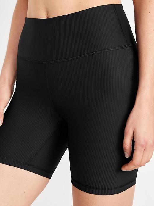 High-Waisted PowerSoft Biker Shorts -- 6-inch inseam Product Image