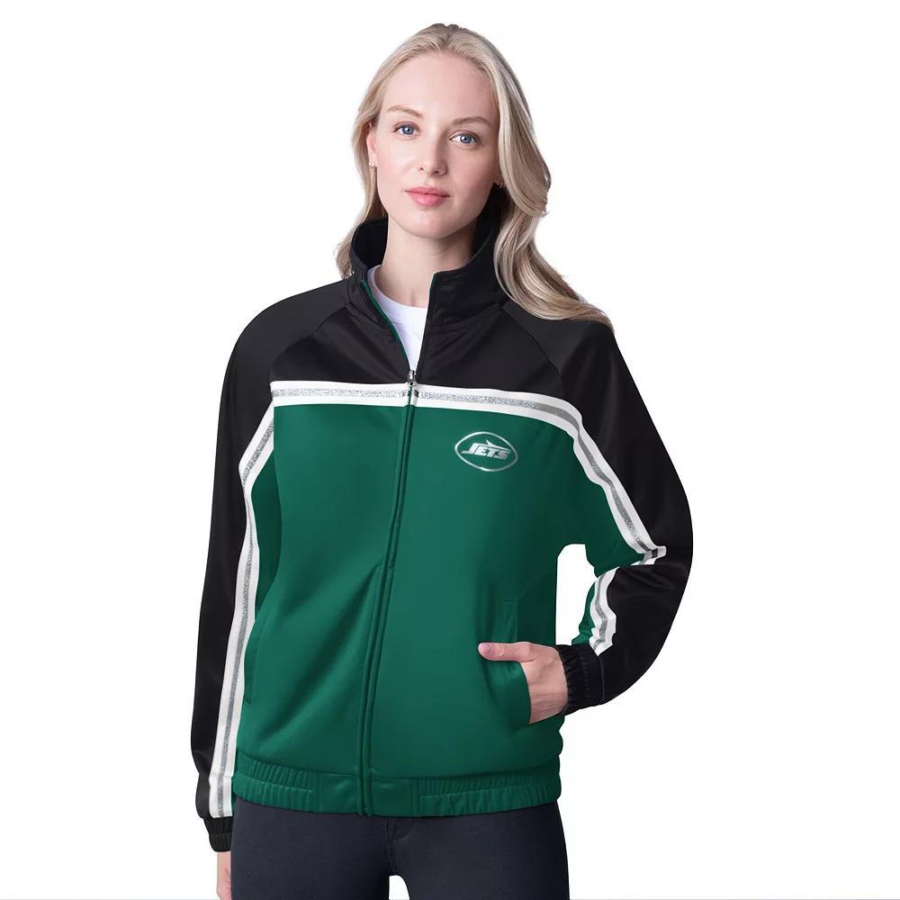 Women's G-III 4Her by Carl Banks Green New York Jets Post Game Full-Zip Track Jacket, Size: Large Product Image