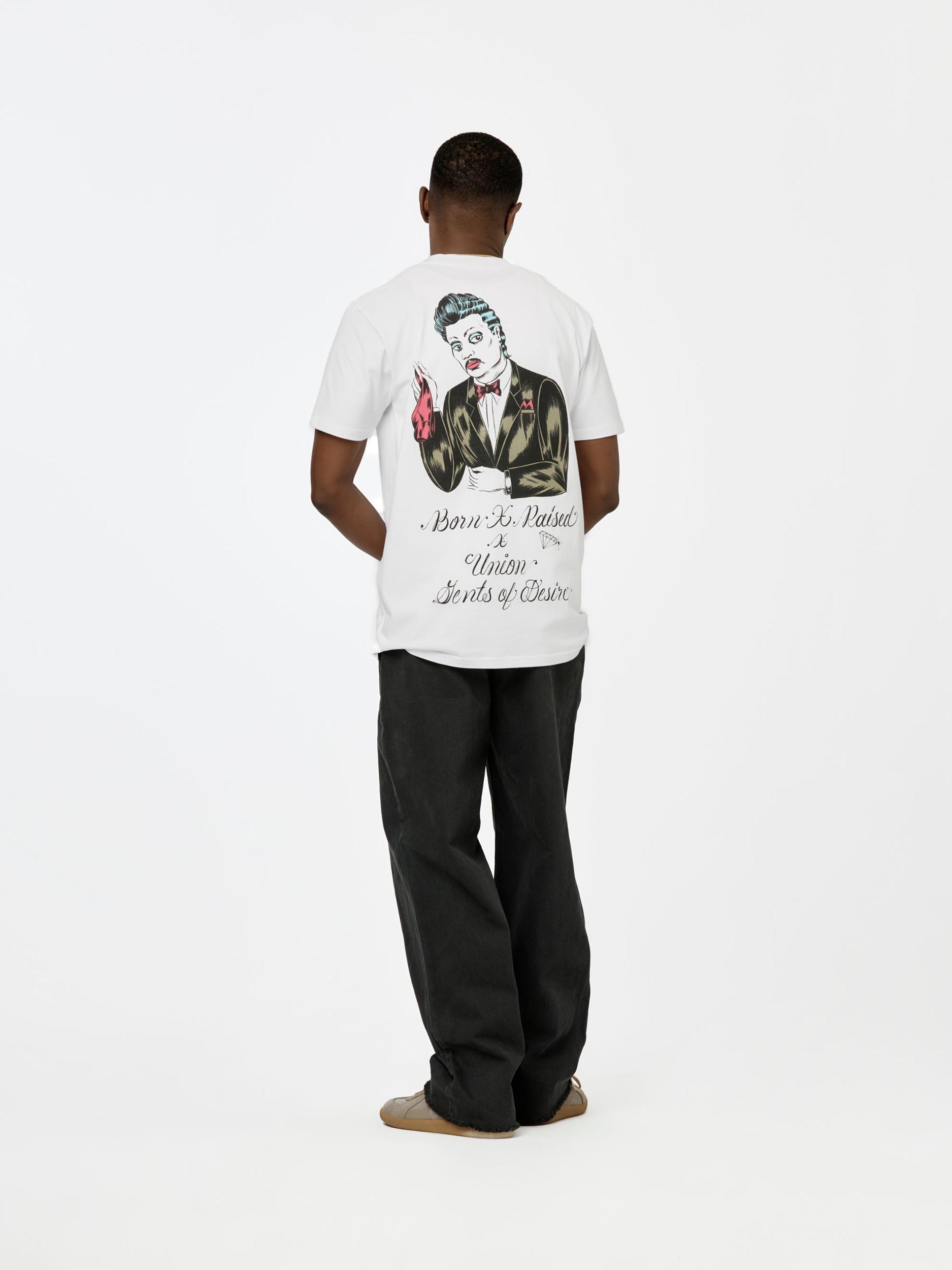 BXR + UNION GENTS OF DESIRE LARRY TEE (White) Product Image