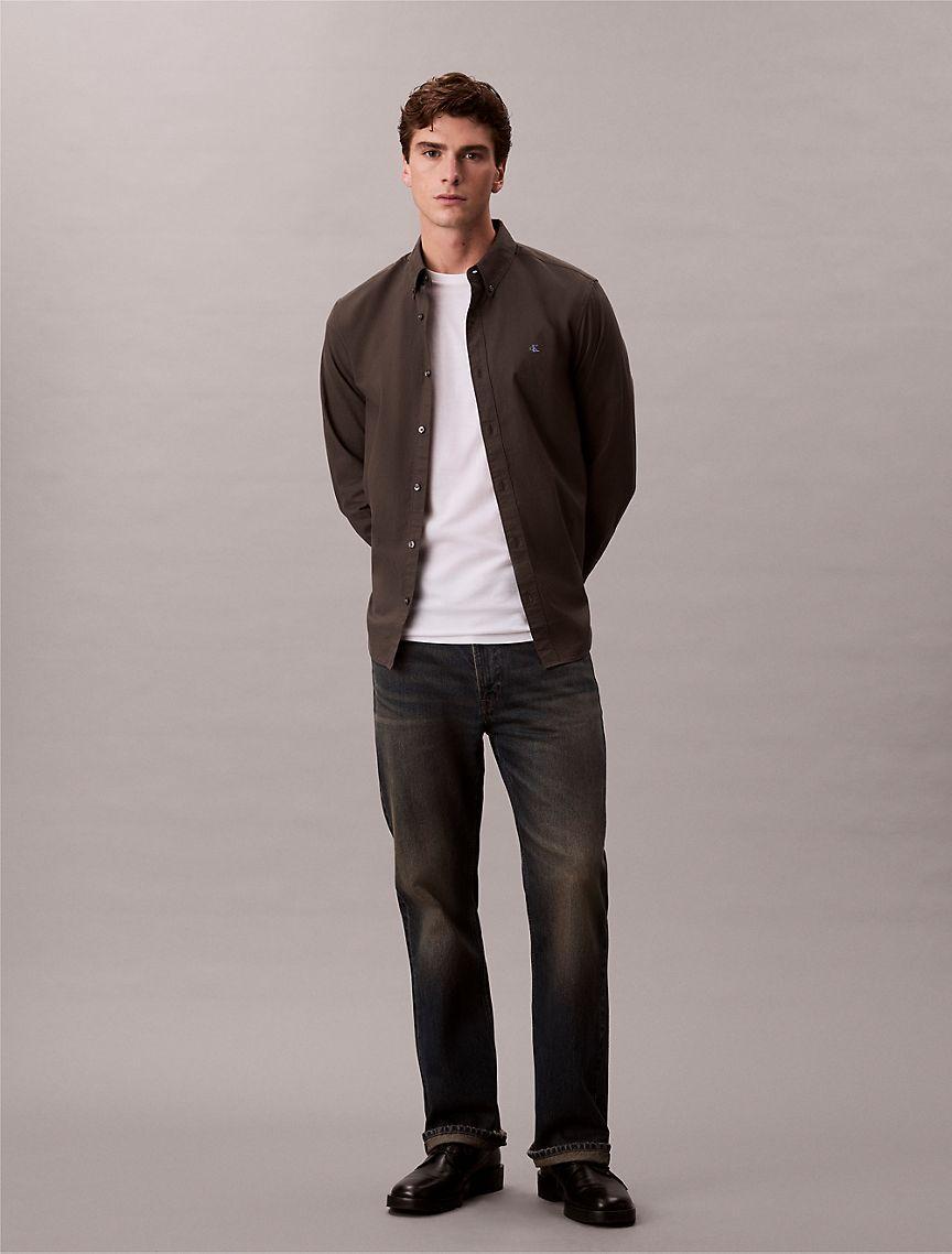 Solid Oxford Classic Button-Down Shirt Product Image