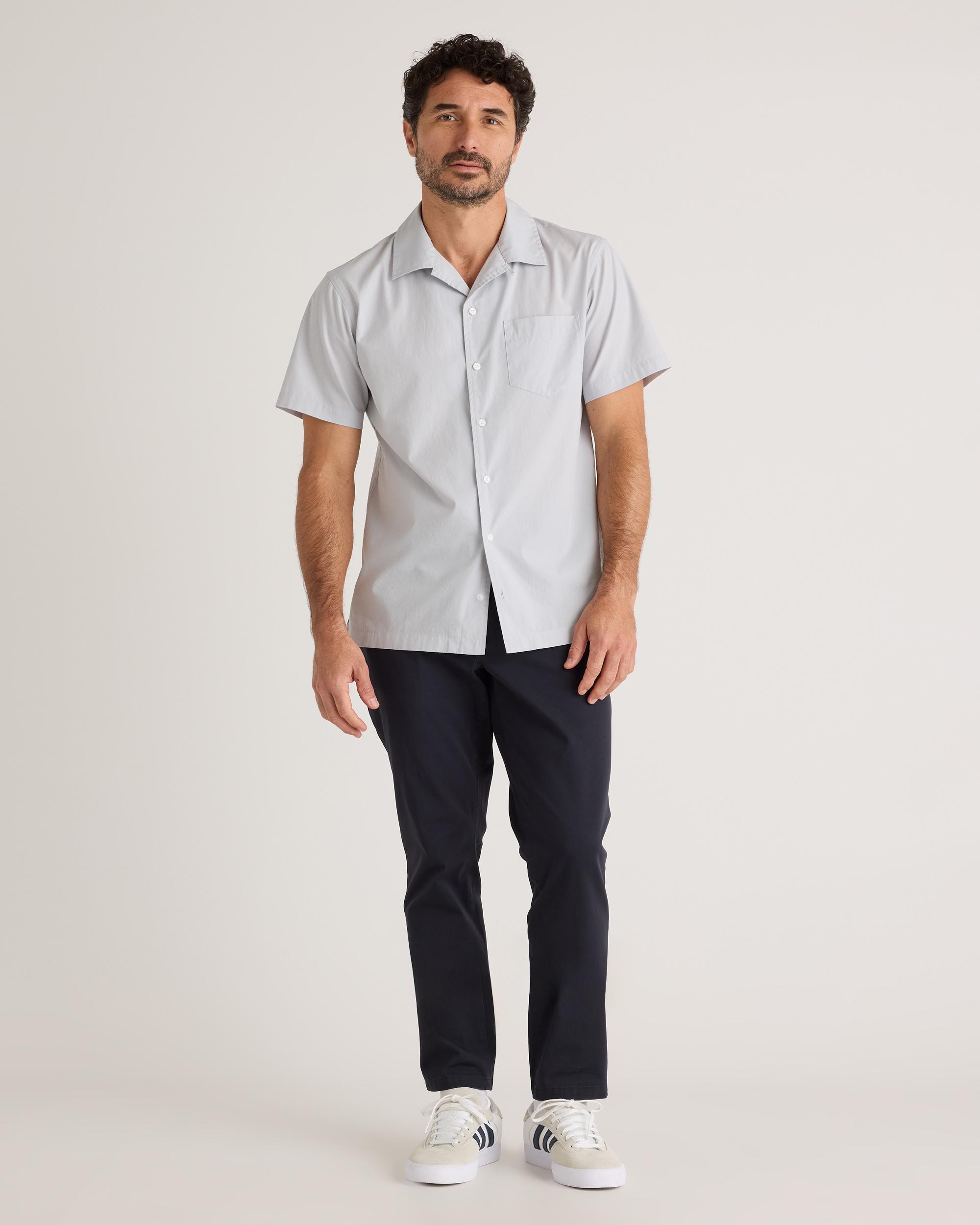 Quince | Men's Stretch Poplin Camp Shirt Size XL, Organic Cotton Product Image