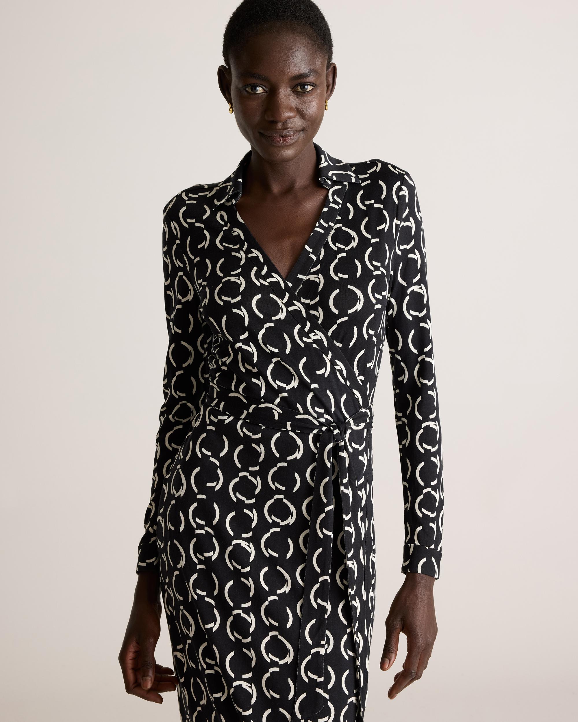 Quince | Women's 100% Silk Jersey Midi Wrap Dress Size XS Product Image