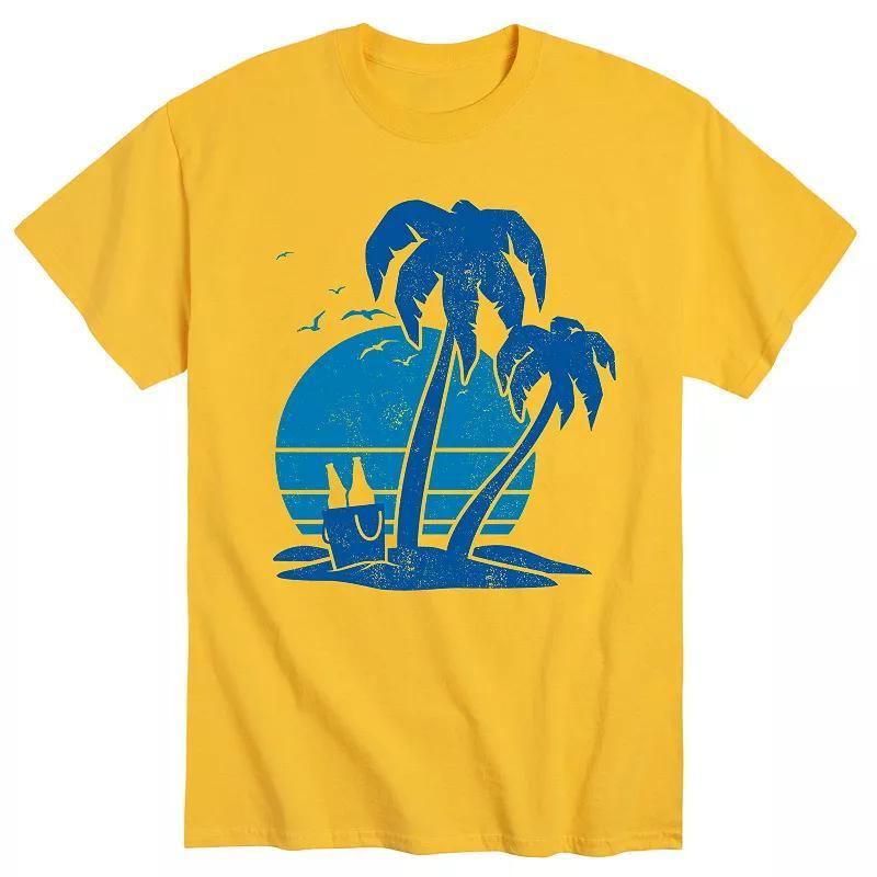 Big & Tall Beach and Beer Tee, Men's, Size: XXL Tall, Black Product Image
