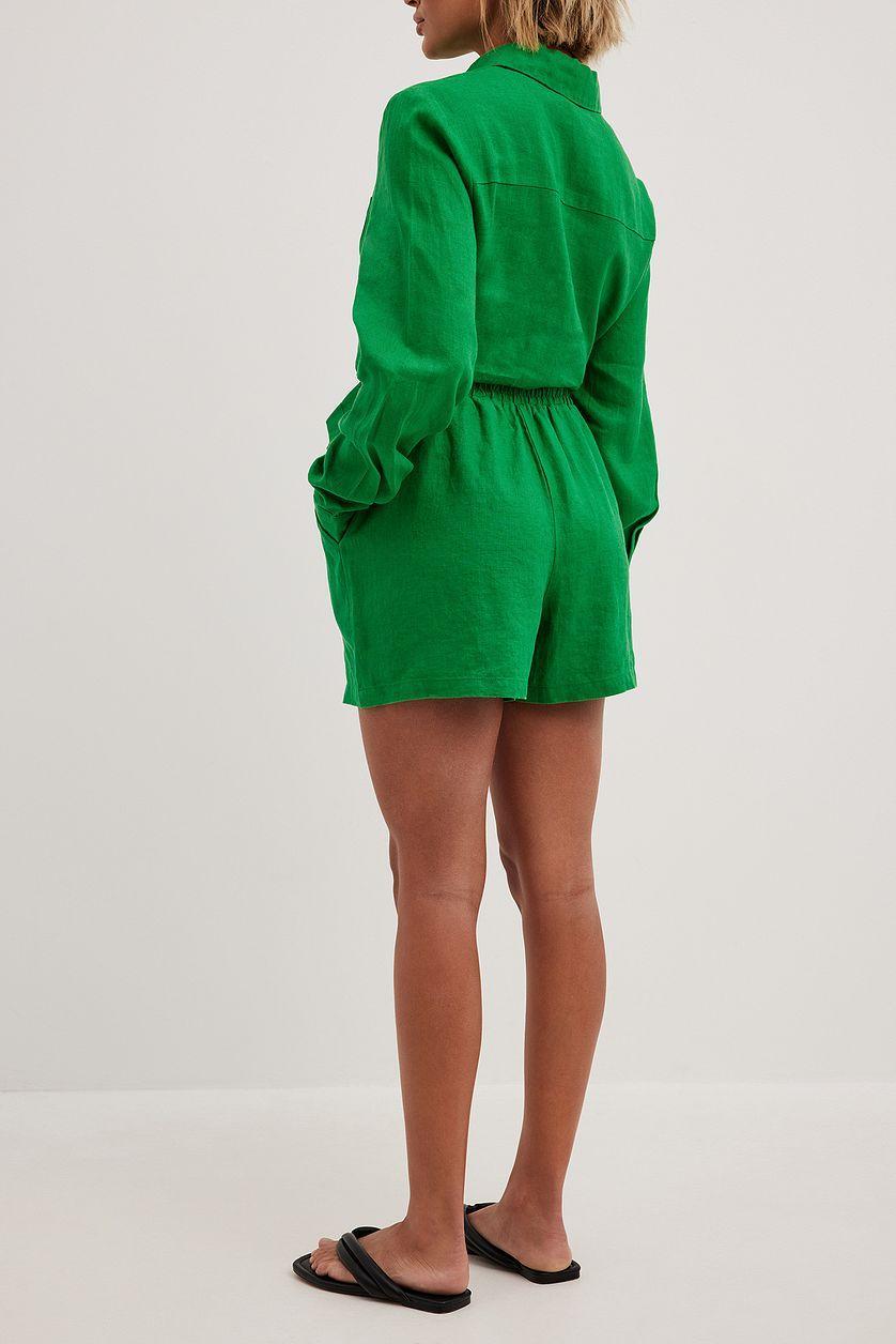 Elastic Linen Shorts Product Image
