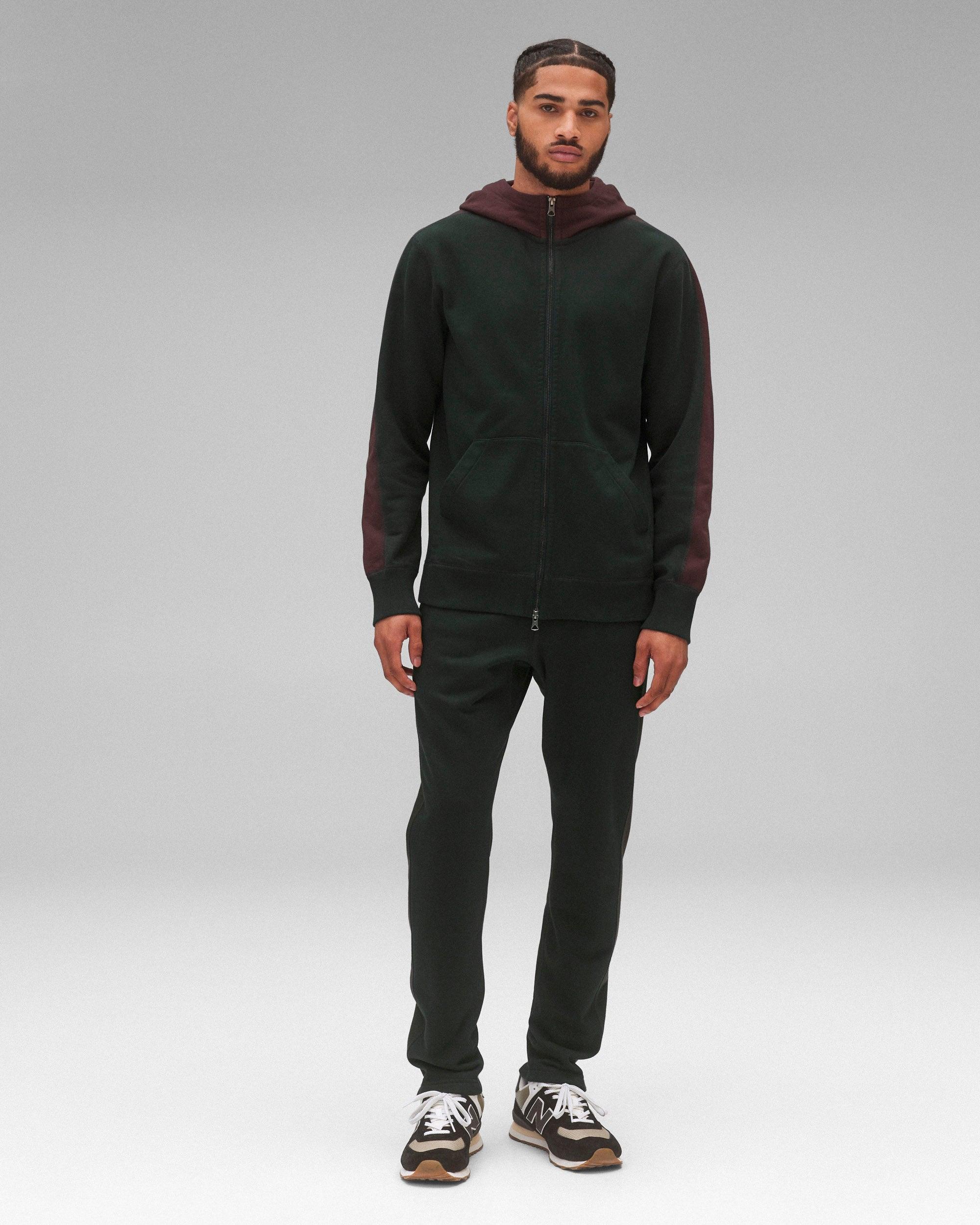 Midweight Terry Racer Slim Zip Hoodie Male Product Image