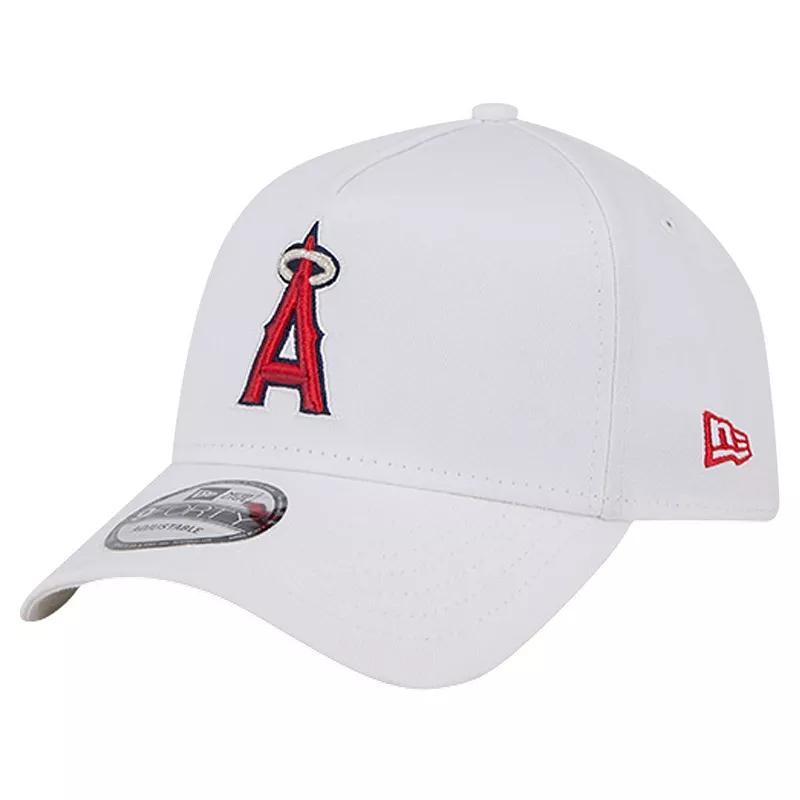 Men's New Era White Los Angeles Angels TC A-Frame 9FORTY Adjustable Hat Product Image