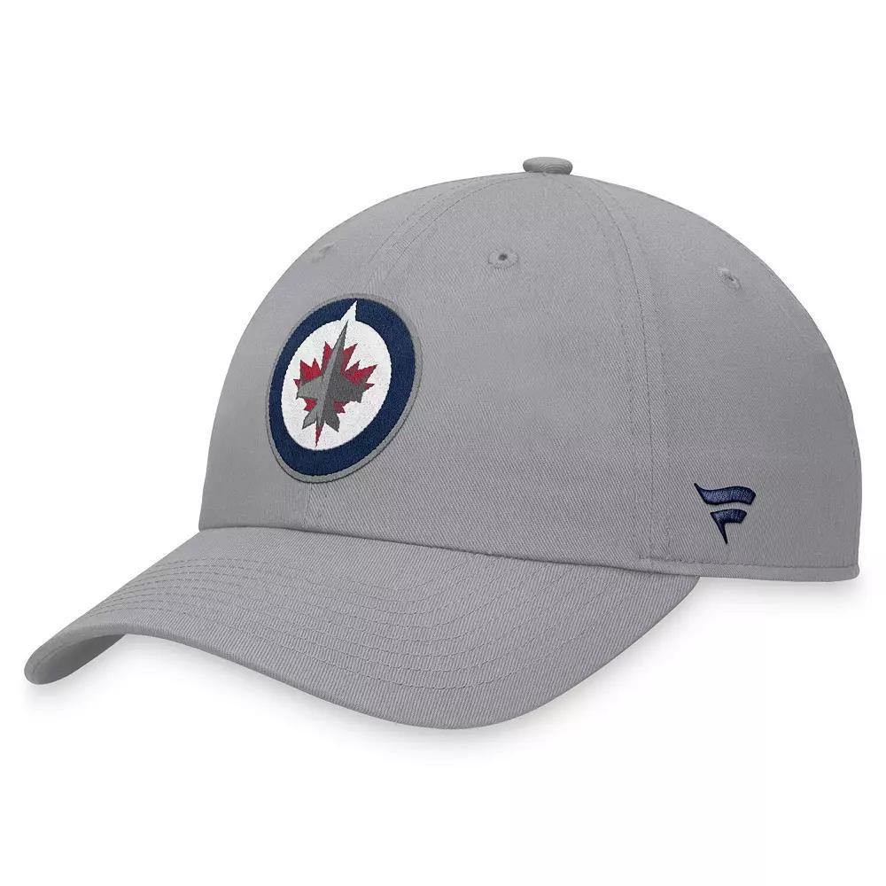 Men's Fanatics Branded Gray Winnipeg Jets Extra Time Adjustable Hat, Jts Grey Product Image