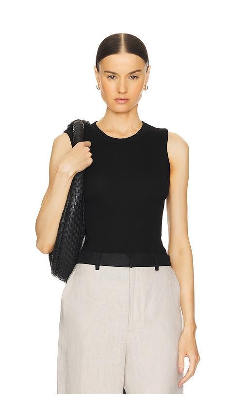 Stretch Silk Knit Sleeveless Tank Enza Costa Product Image