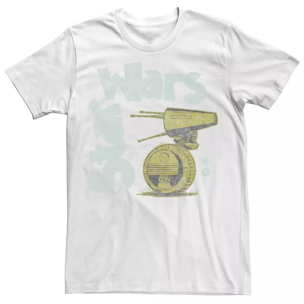 Men's Star Wars The Rise of Skywalker Retro D-0 Tee, Size: 3XL, Grey Product Image