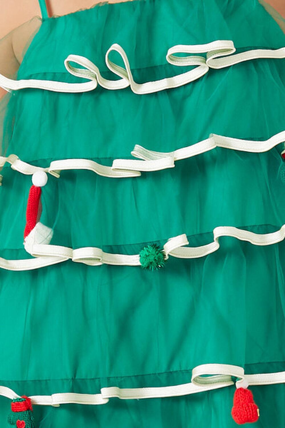Tiered Mesh Christmas Tree Dress | Forever 21 Product Image
