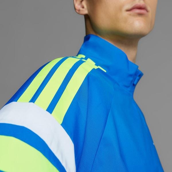 adidas Adizero Retro Running Jacket Blue S Mens Product Image