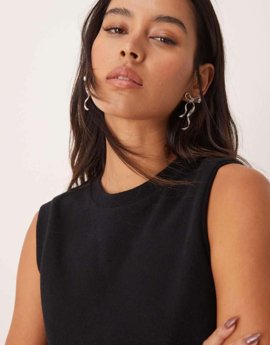 ASOS DESIGN supersoft tank top in black Product Image