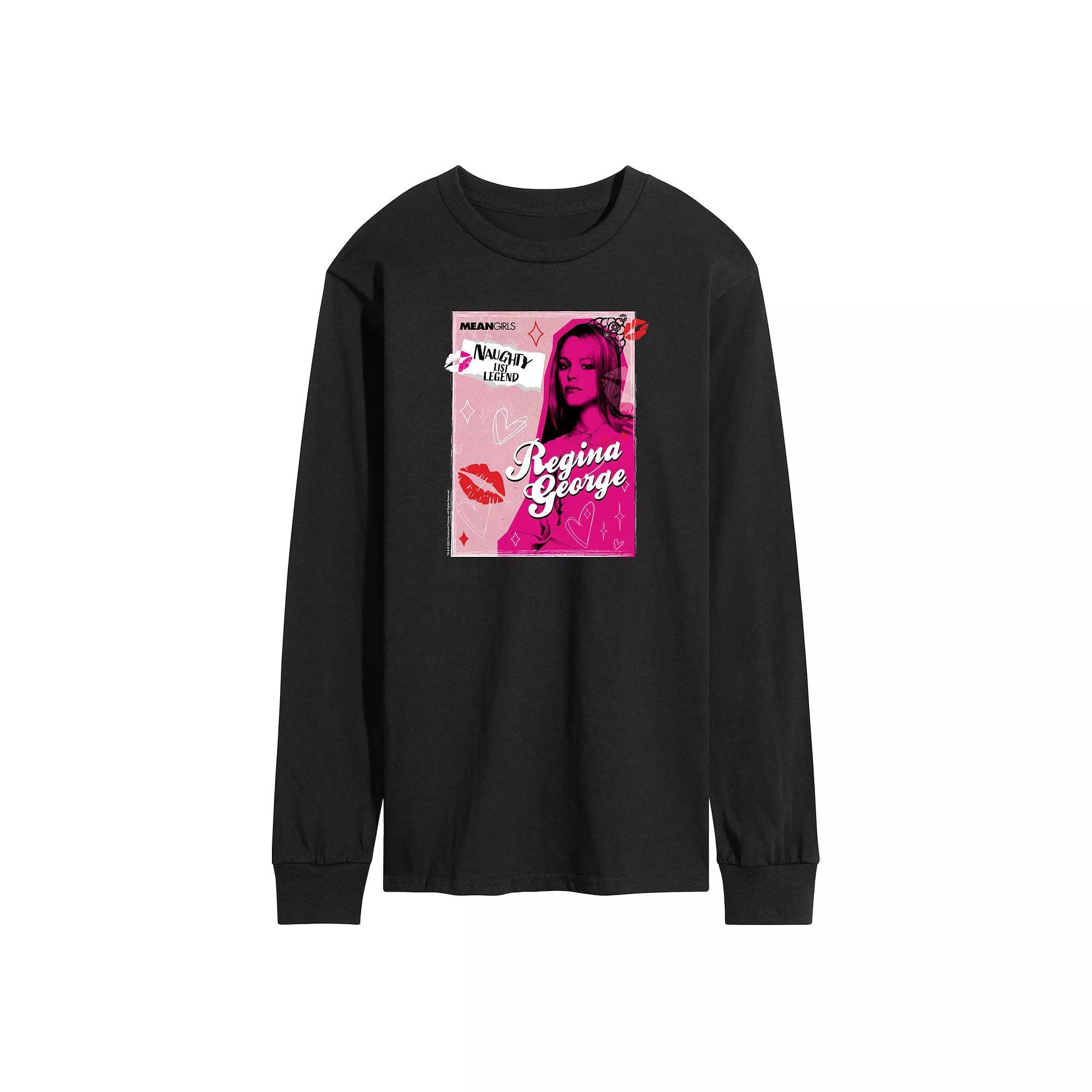Mens Mean Girls Regina George Naughty List Long Sleeve Graphic Tee Product Image