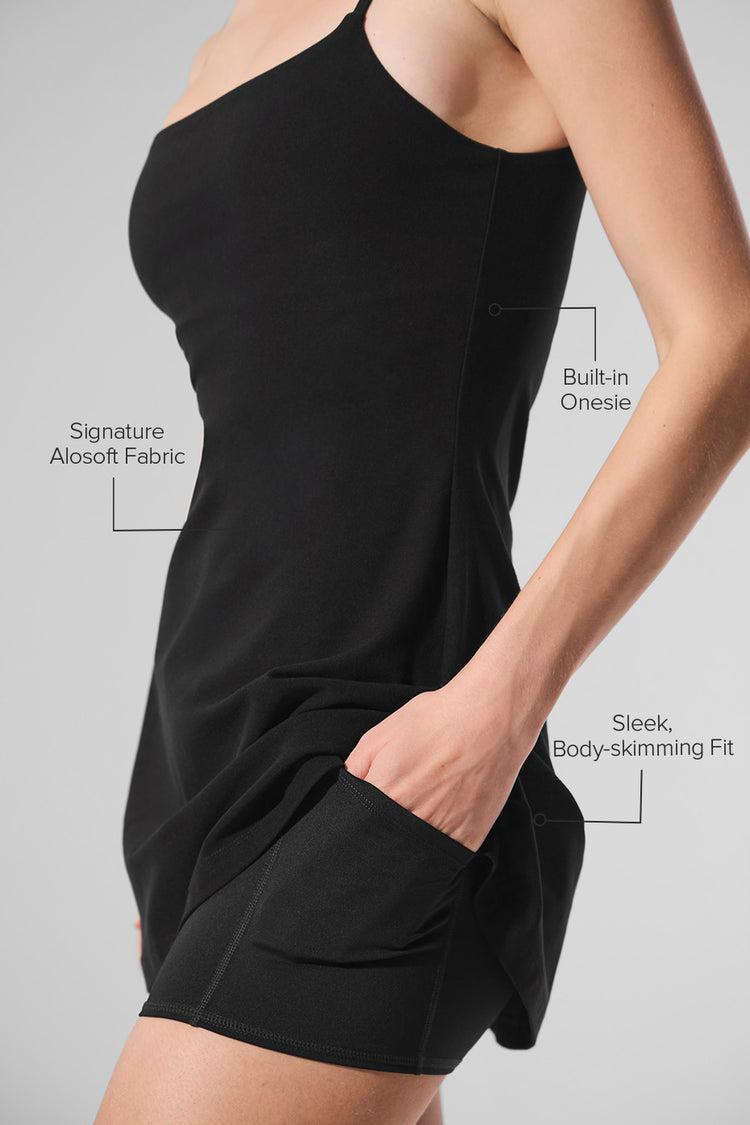 Alosoft Encore Tennis Dress - Black Product Image