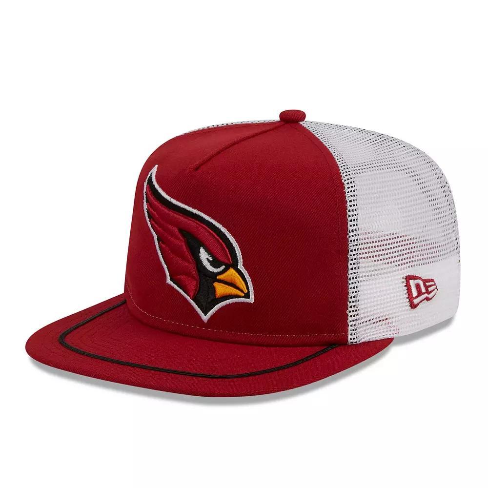 Men's New Era Cardinal/White Arizona Cardinals Original Classic Golfer Adjustable Hat, Red Product Image