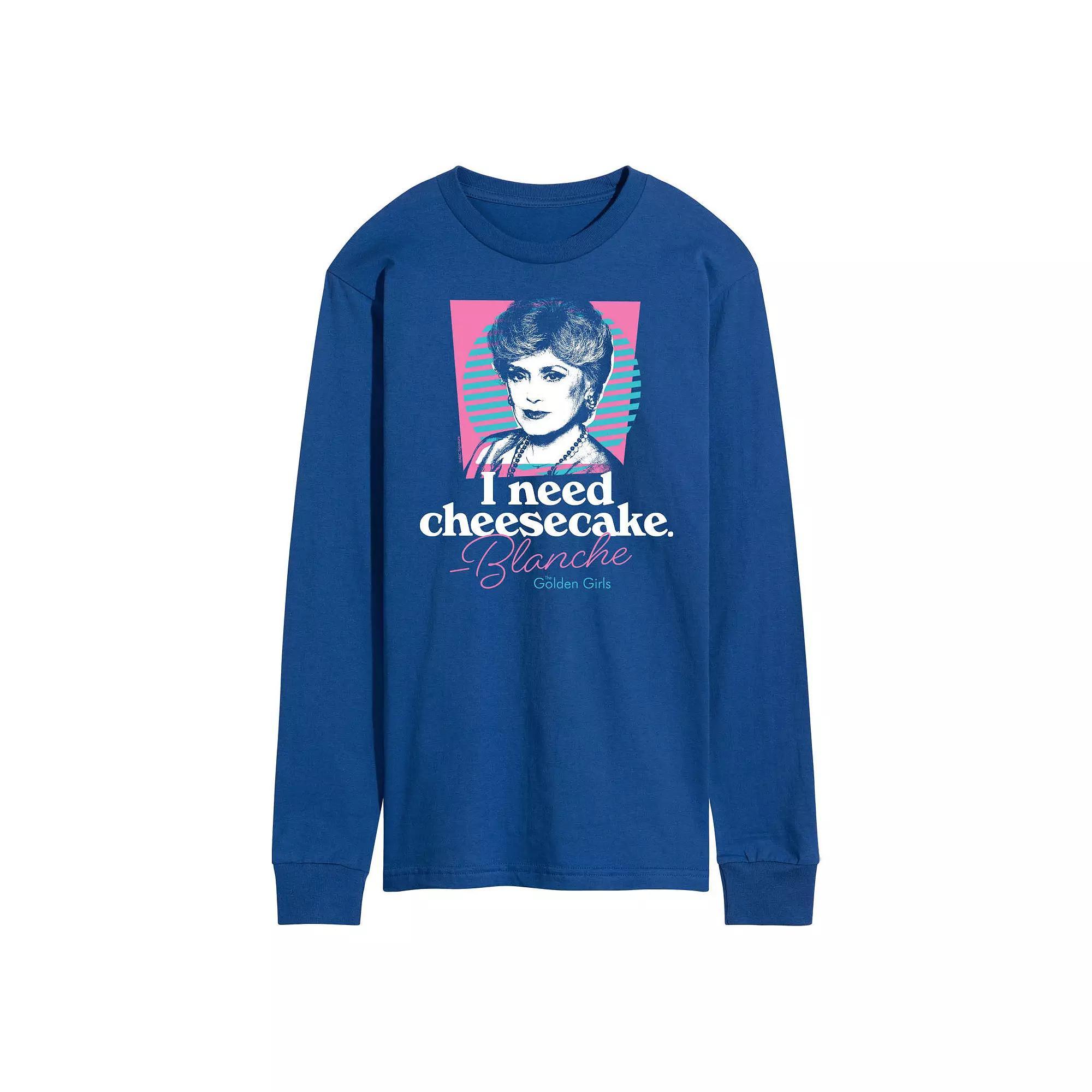 Mens Golden Girls Cheesecake Long Sleeve Tee Product Image