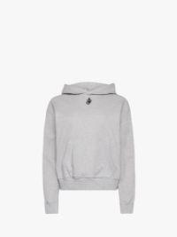 ANCHOR LOGO CROPPED HOODIE in grey | JW Anderson US  Product Image