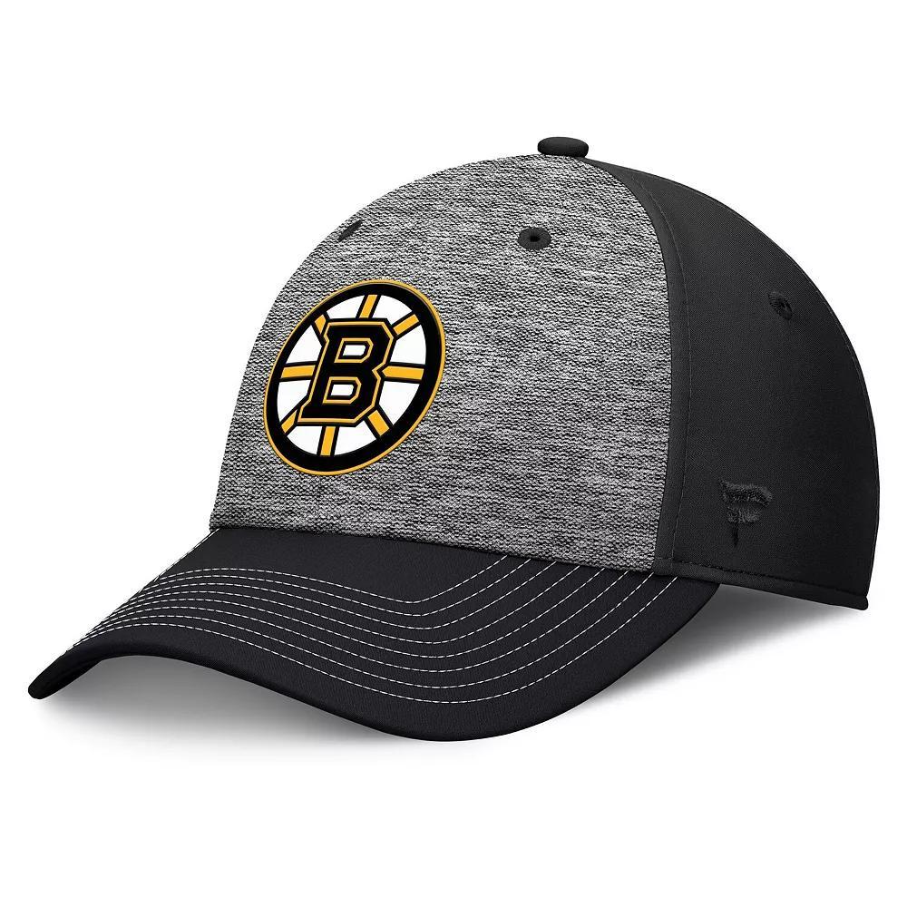 Men's Fanatics Gray/Black Pittsburgh Penguins Fundamental Top Shelf 2-Tone Flex Hat, Size: Small/Medium, Grey Product Image