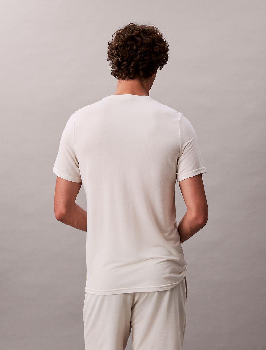 Calvin Klein Mens Modal Pique Classic T-Shirt - Beige Product Image