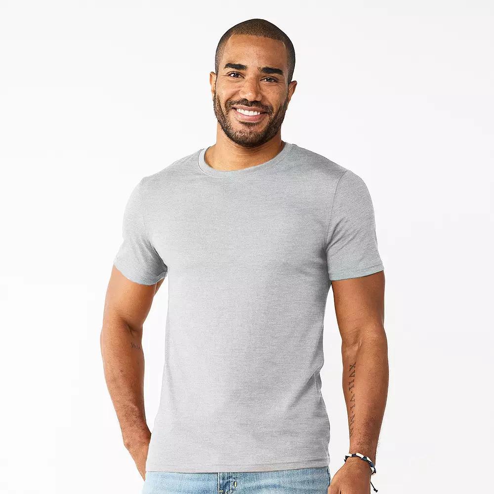 Men's Sonoma Goods For Life® Supersoft Crewneck Tee, Size: Small, Grey Grey Product Image