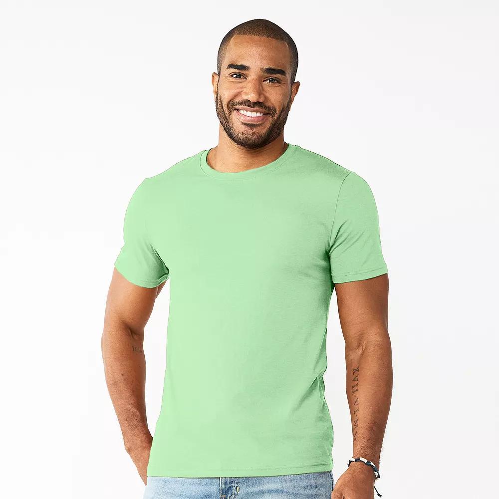 Men's Sonoma Goods For Life® Supersoft Crewneck Tee, Size: XXL, Light Blue Product Image