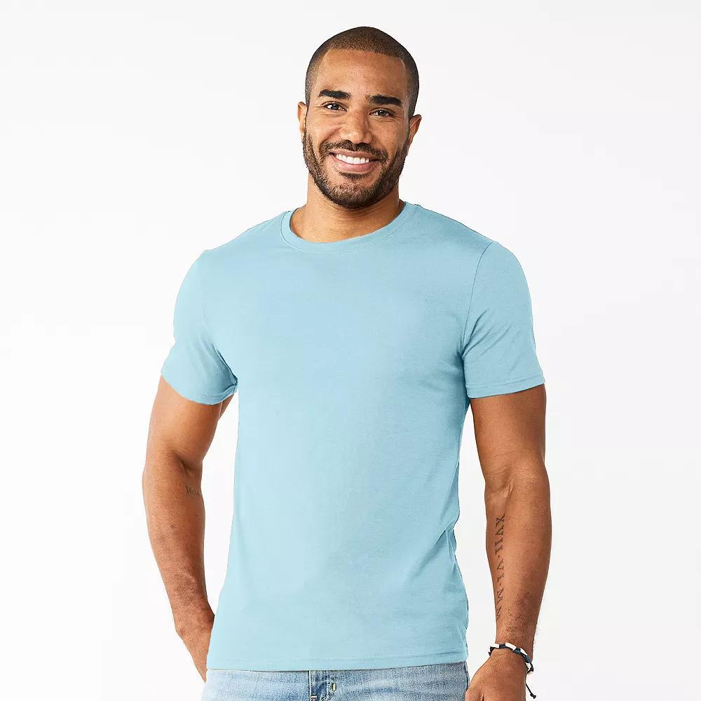 Men's Sonoma Goods For Life® Supersoft Crewneck Tee, Size: XXL, Light Blue Product Image