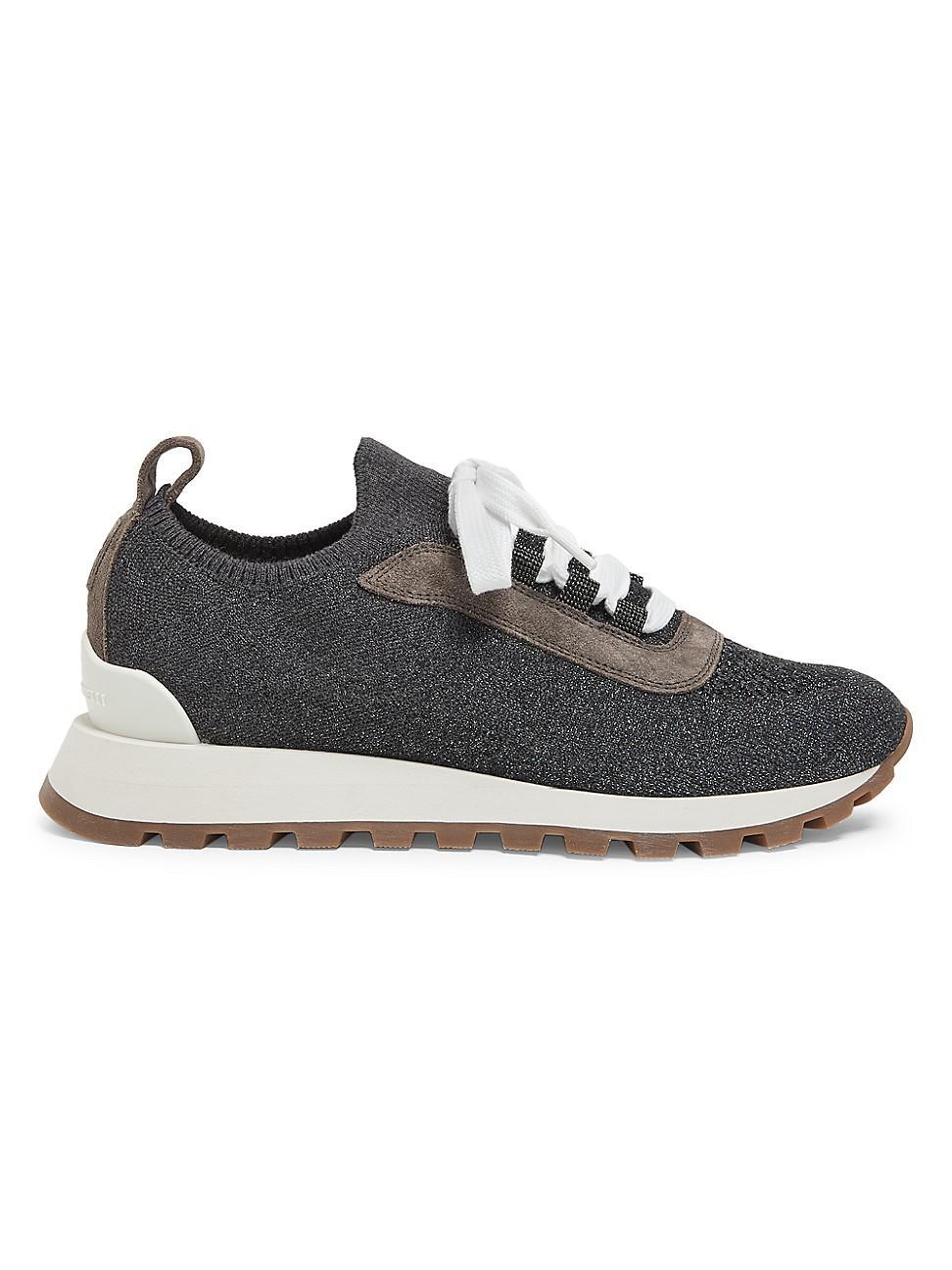 Monili Shimmer Knit Trainer Sneakers Product Image