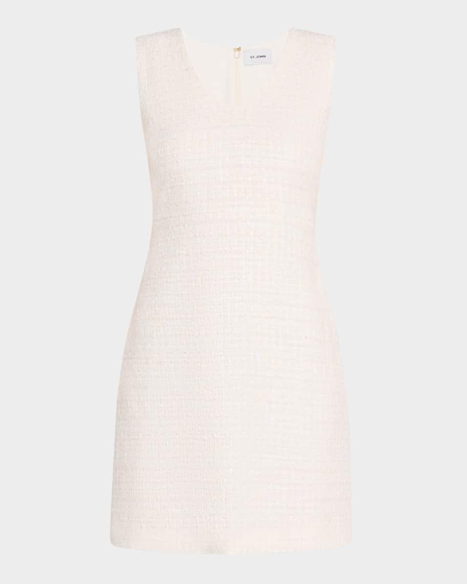 Tweed Scoop Neckline Dress Product Image