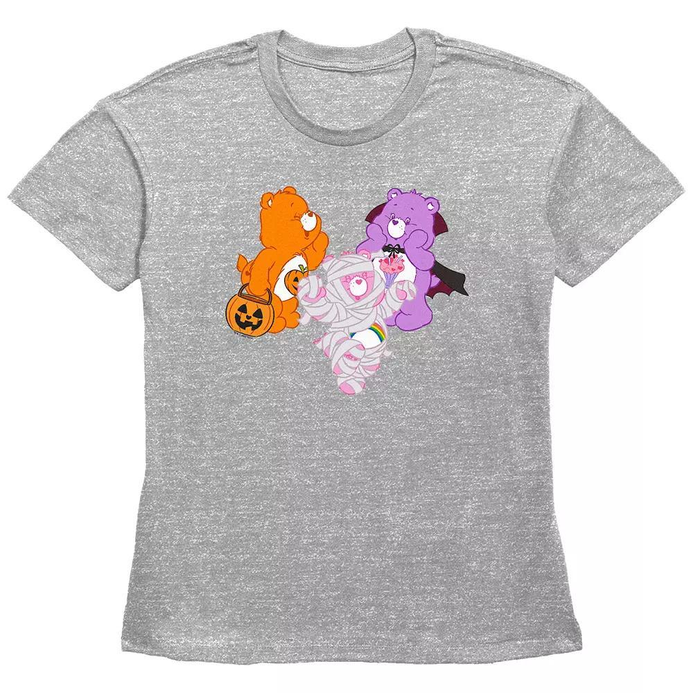 Juniors' Care Bears Happy Trick Or Treating Graphic Tee, Women's, Size: XS, Grey Gray Product Image