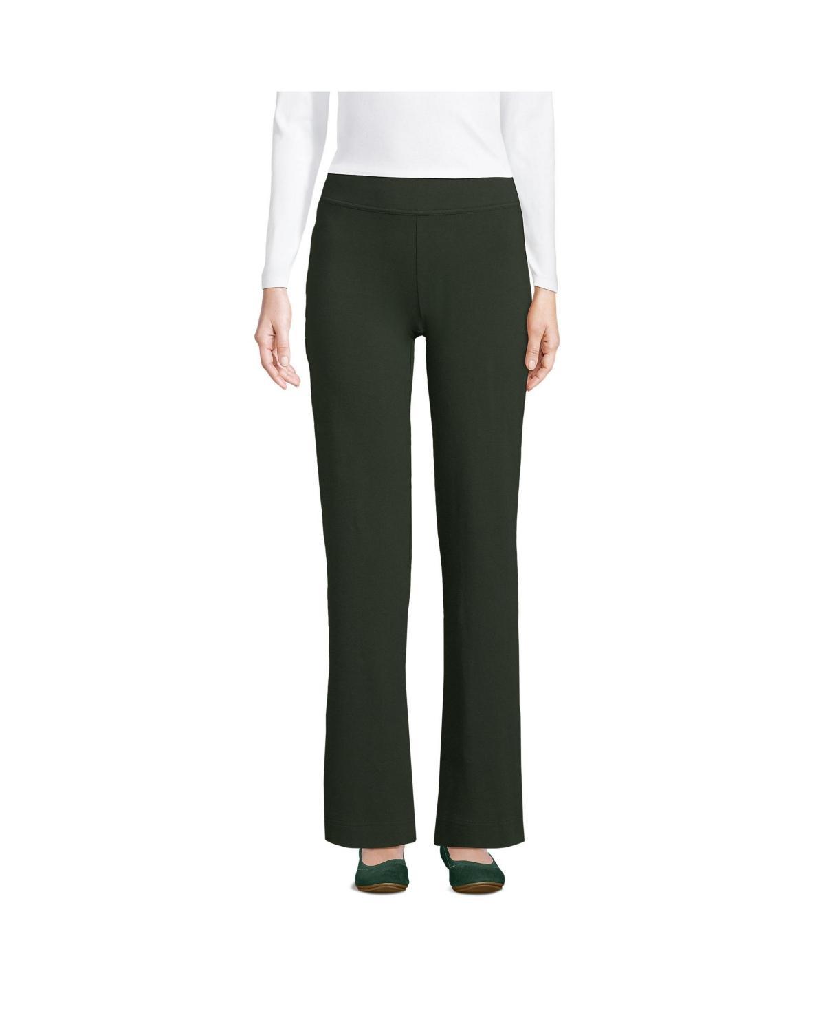Plus Size Lands' End Starfish Pull-On Straight-Leg Pants, Women's, Size: 1XL, Green Moss Product Image