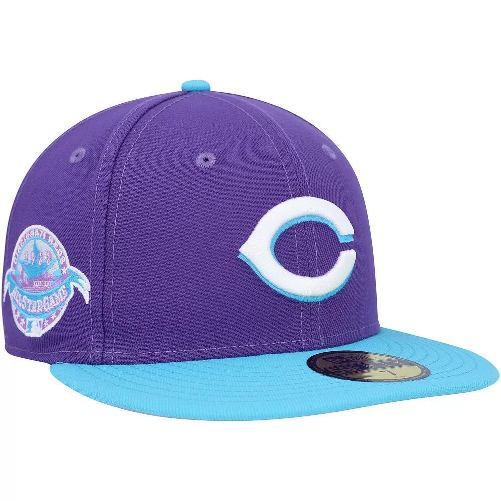 Men's New Era Purple Cincinnati Reds Vice 59FIFTY Fitted Hat, Size: 7, Red Purple Product Image