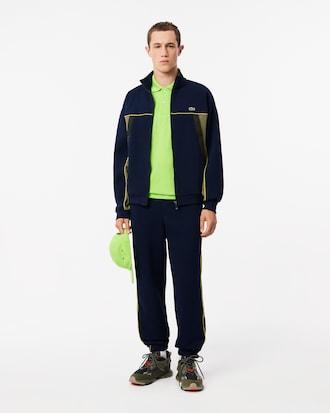 Men's Loose Fit Zip-Up Piqué Sweatshirt Product Image
