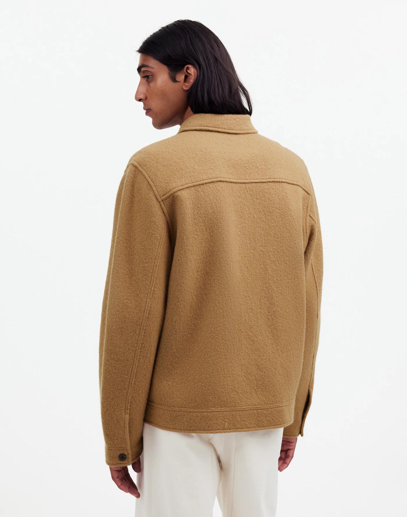 Boiled Wool Zip-Front Jacket Product Image