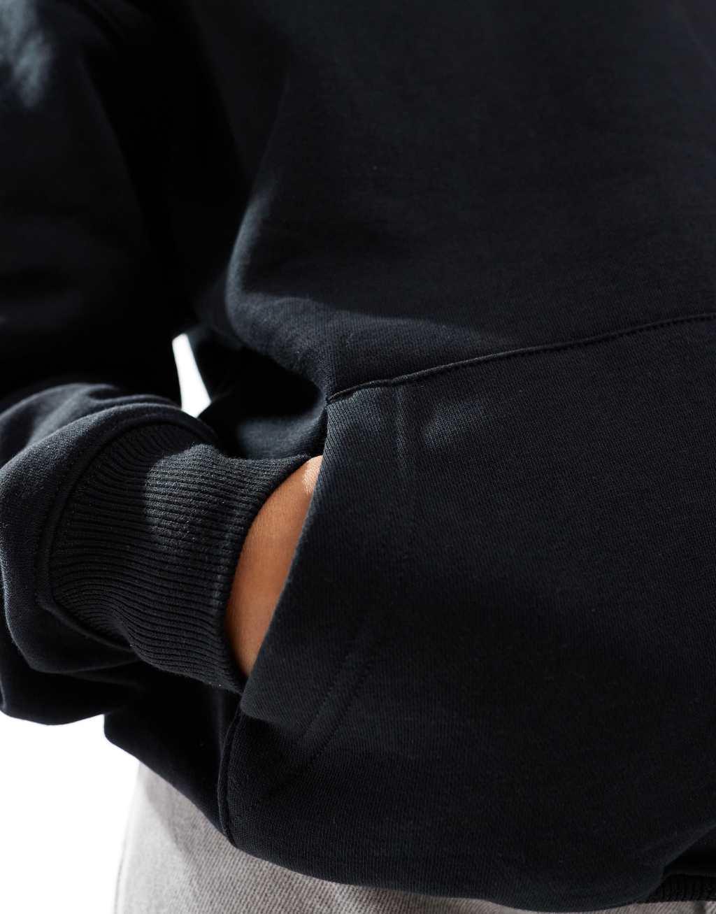 Cotton On essential relaxed hoodie in black Product Image