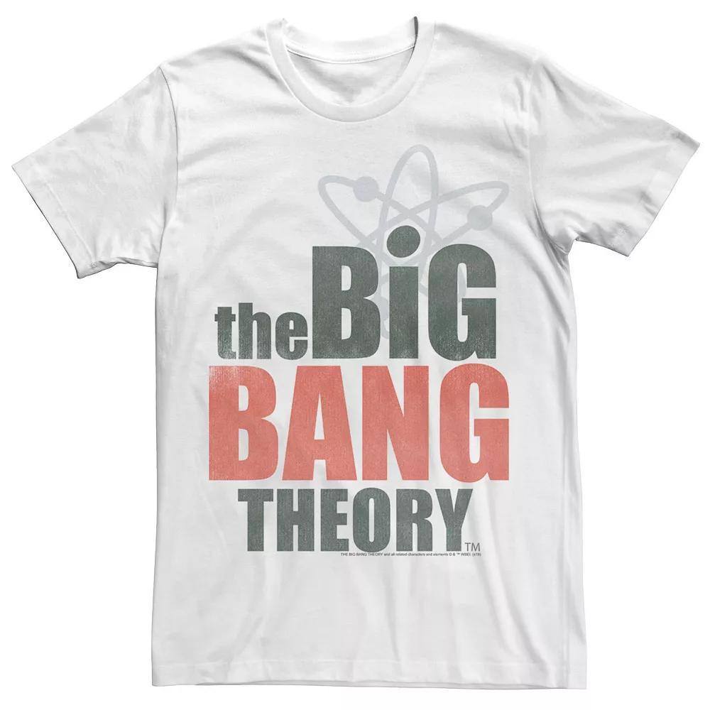 Men's The Big Bang Theory Logo Stack Tee, Size: XXL, White Product Image