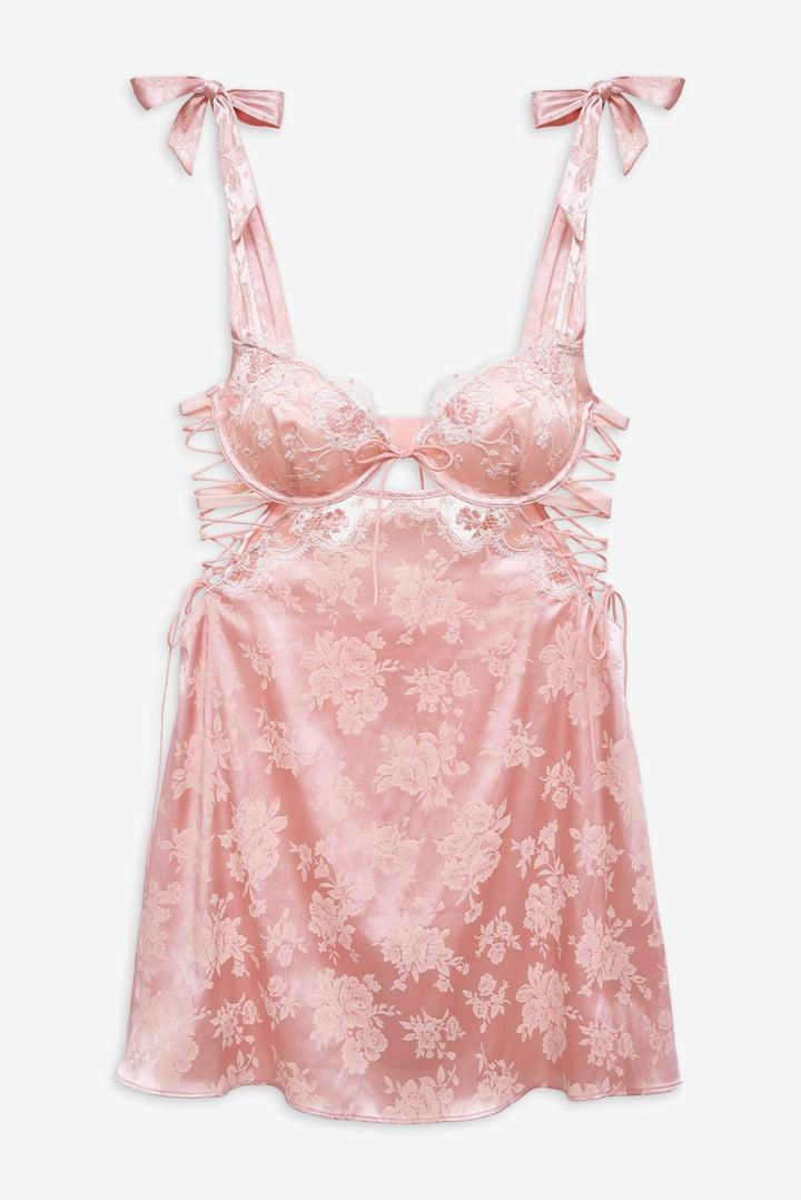 Le Fleur Slip Dress — Pink Product Image