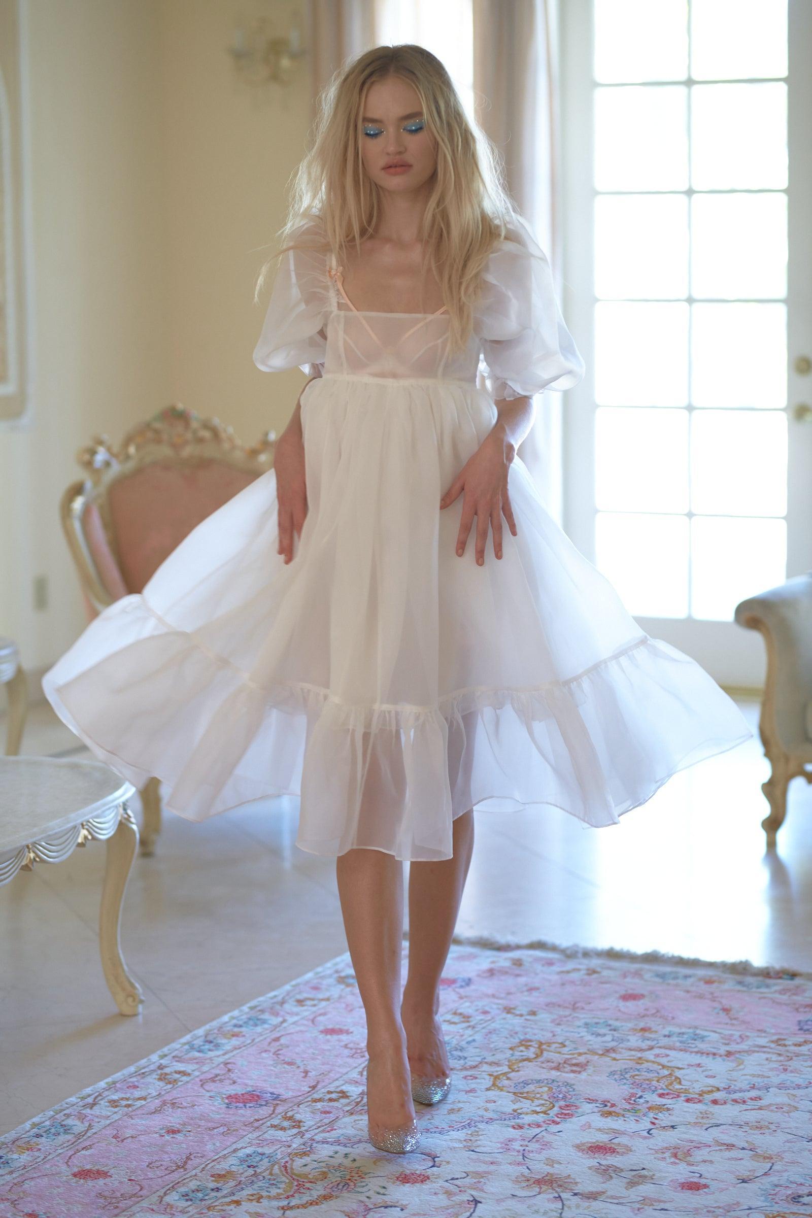 The Ivory French Puff Dress Product Image