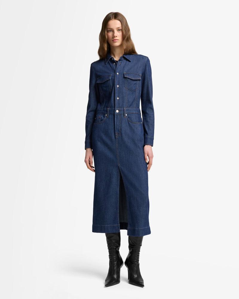 Weightless Denim Maxi Dress Product Image
