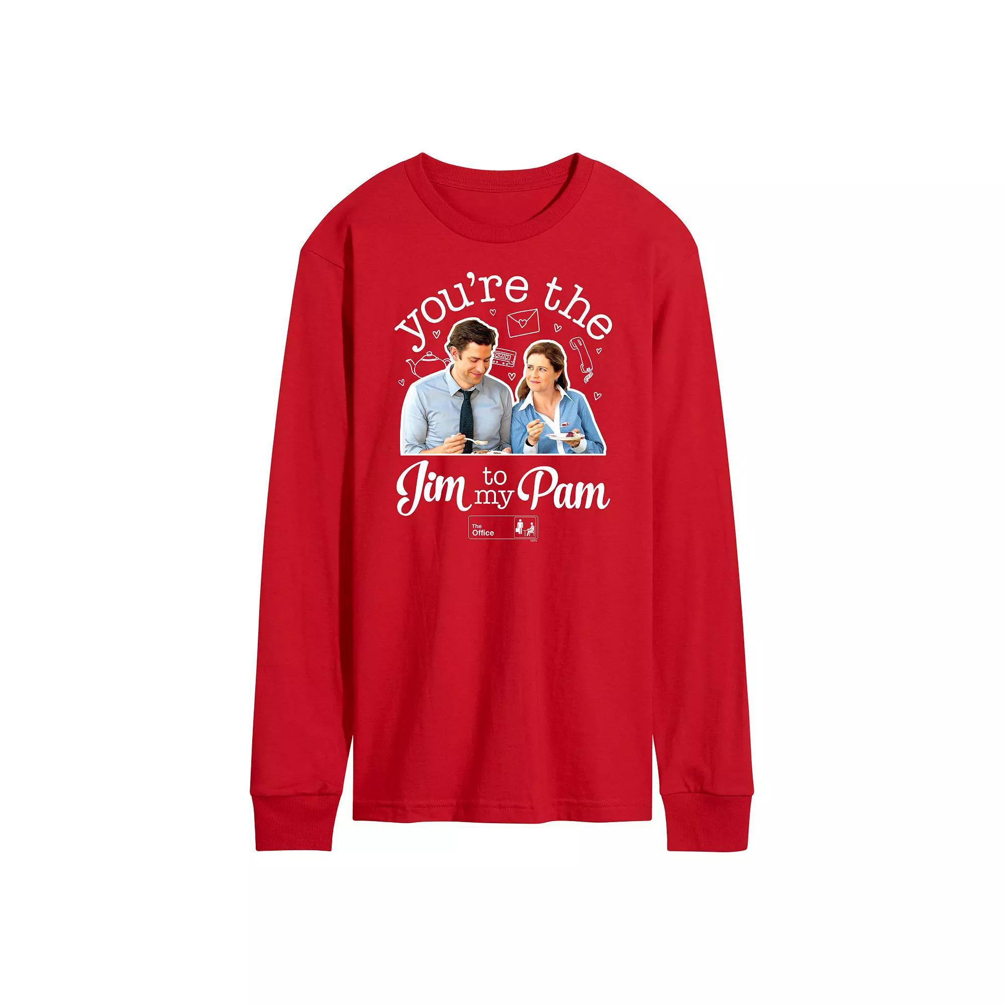 Mens The Office Jim To My Pam Tee Blue Product Image