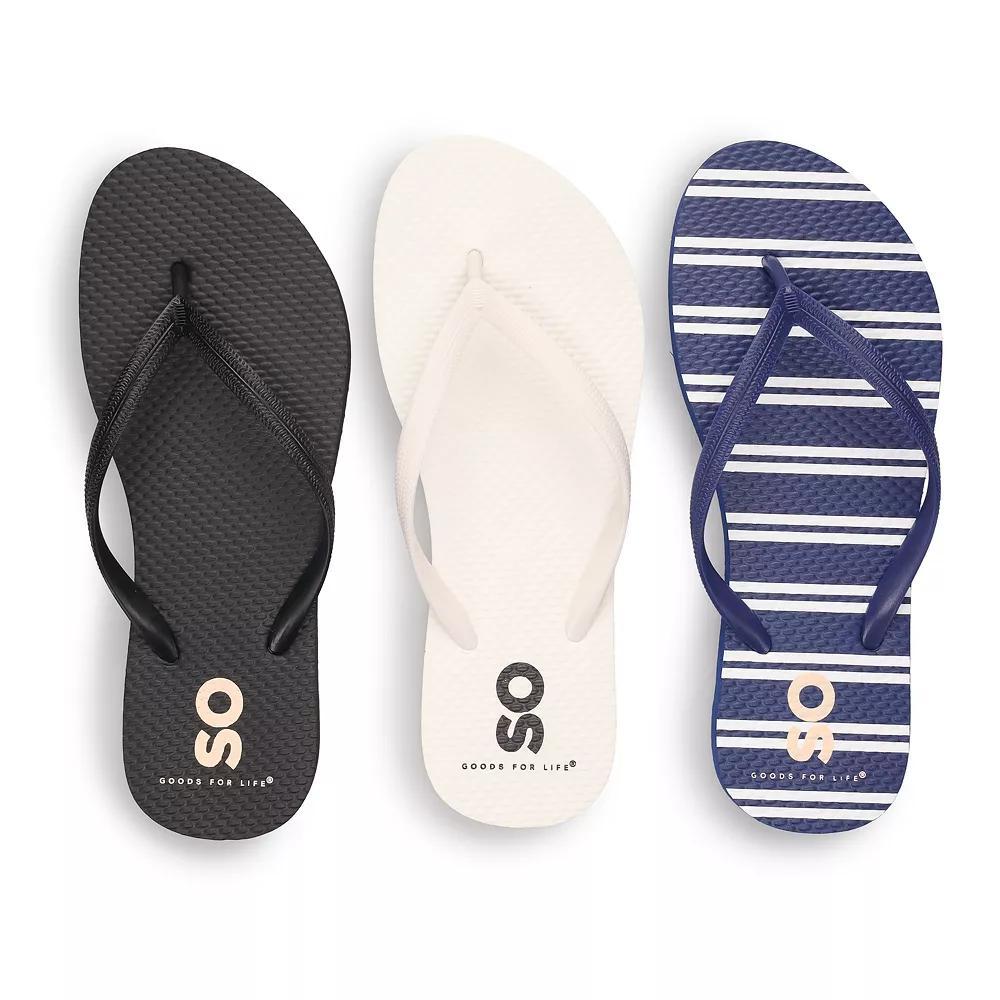 SO® Women's Flip Flops, Size: 9, Multi Product Image