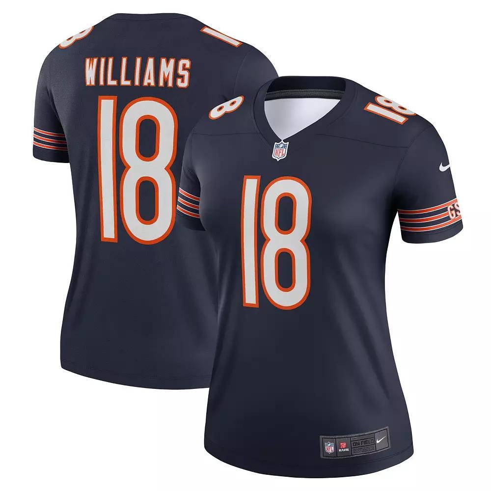 Women's Nike Caleb Williams  Navy Chicago Bears Legend Player Performance Top, Size: XL, Blue Product Image