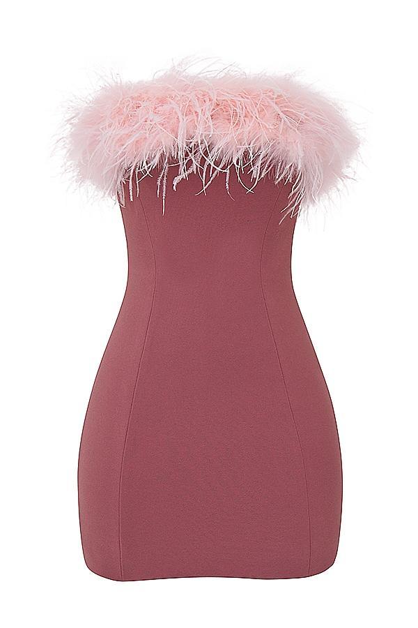 Alexa  warm pink mini dress Product Image