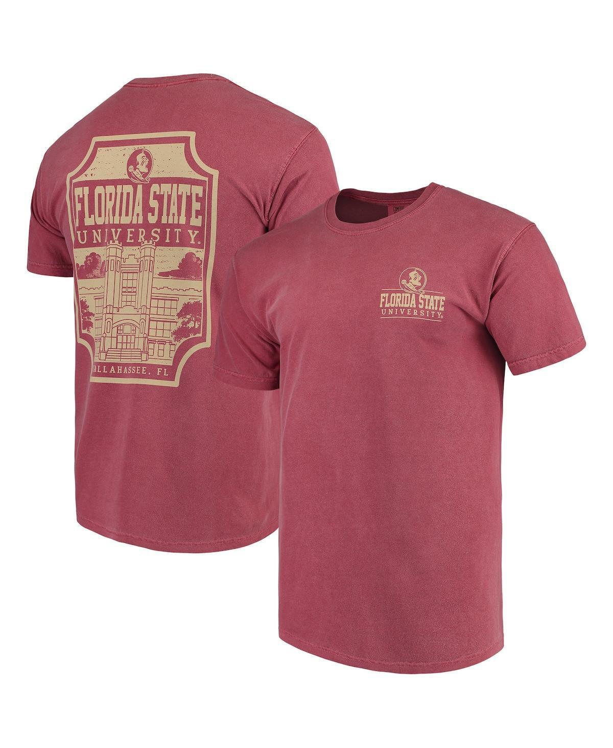 Men's Garnet Florida State Seminoles Comfort Colors Campus Icon T-Shirt, Size: Medium, Red Product Image