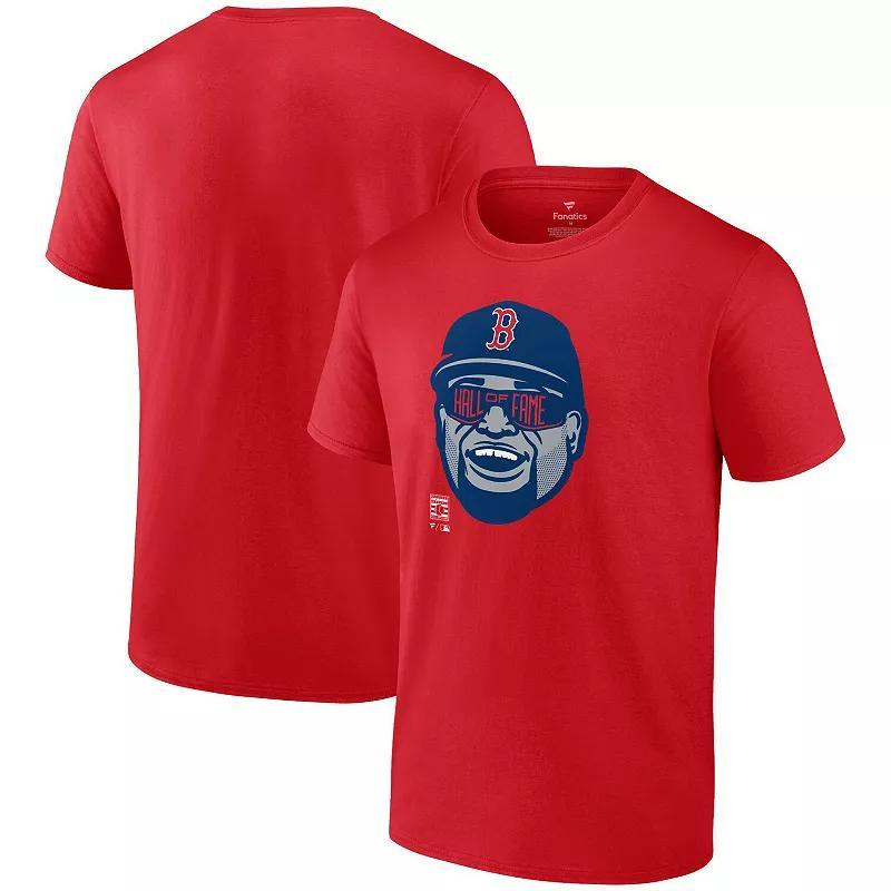 Men's Fanatics Branded David Ortiz Red Boston Red Sox Hall of Fame T-Shirt, Size: Small Product Image