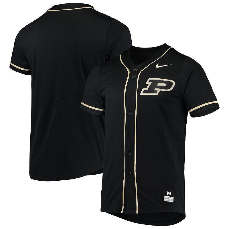 Men's Nike Black Purdue Boilermakers Replica Baseball Jersey, Size: XL Product Image