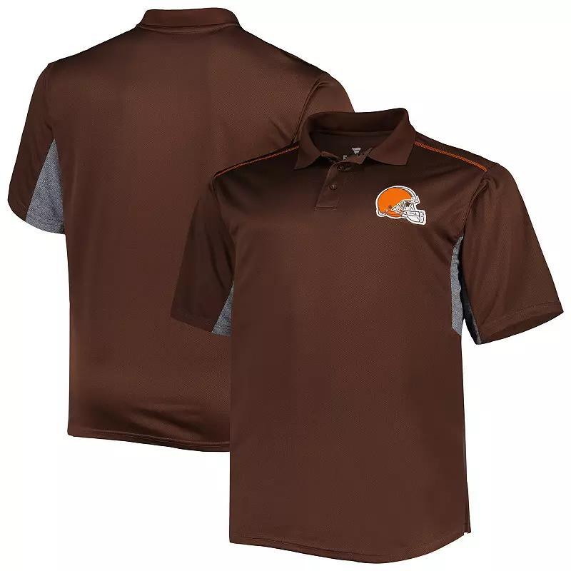 Men's Brown Cleveland Browns Big & Tall Team Color Polo, Size: 6XB Product Image
